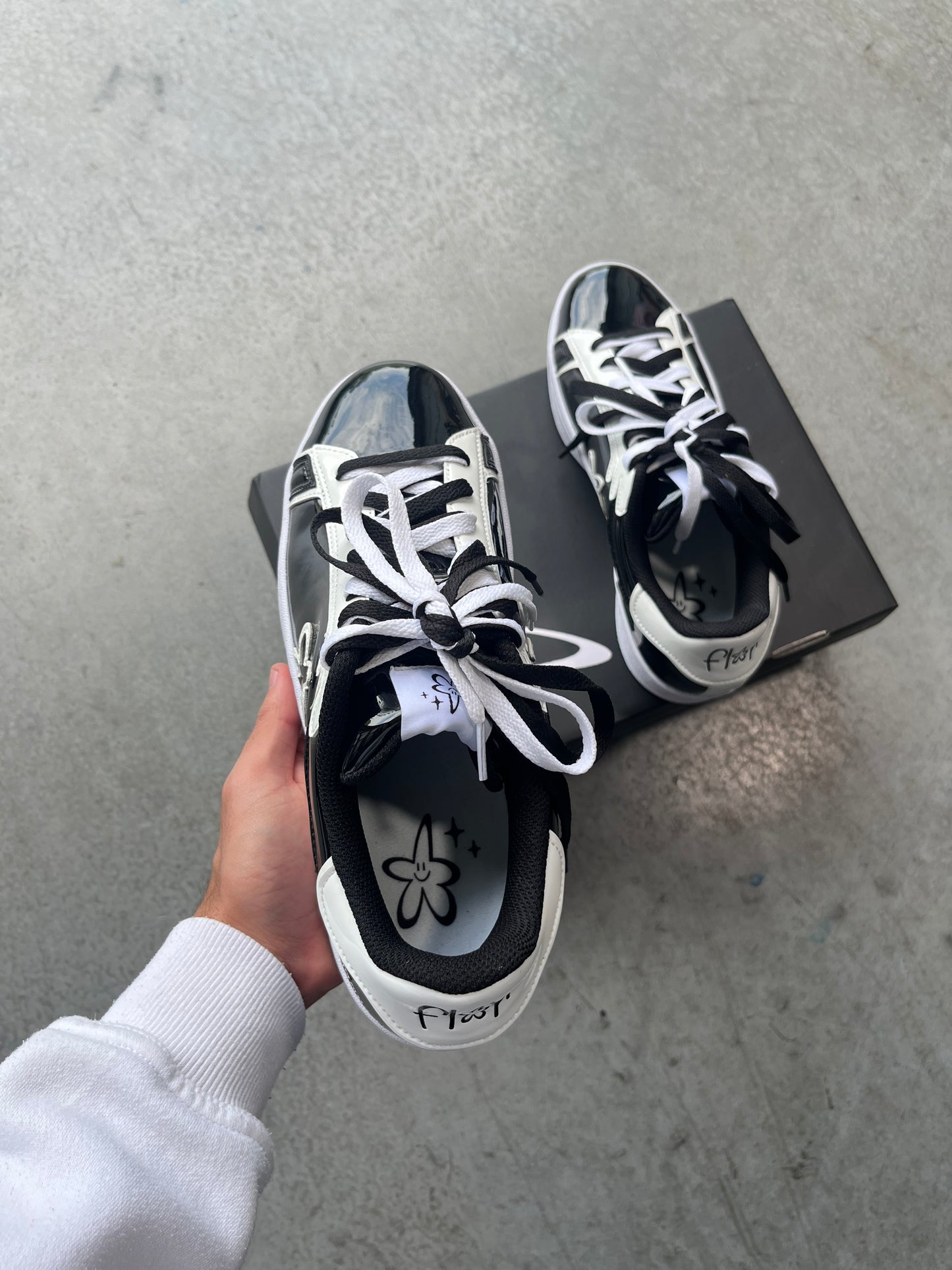 Sneakers - Obsidra cuir vernis*