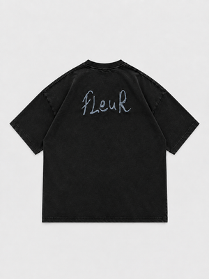 Fleur Dark Grey - Tee