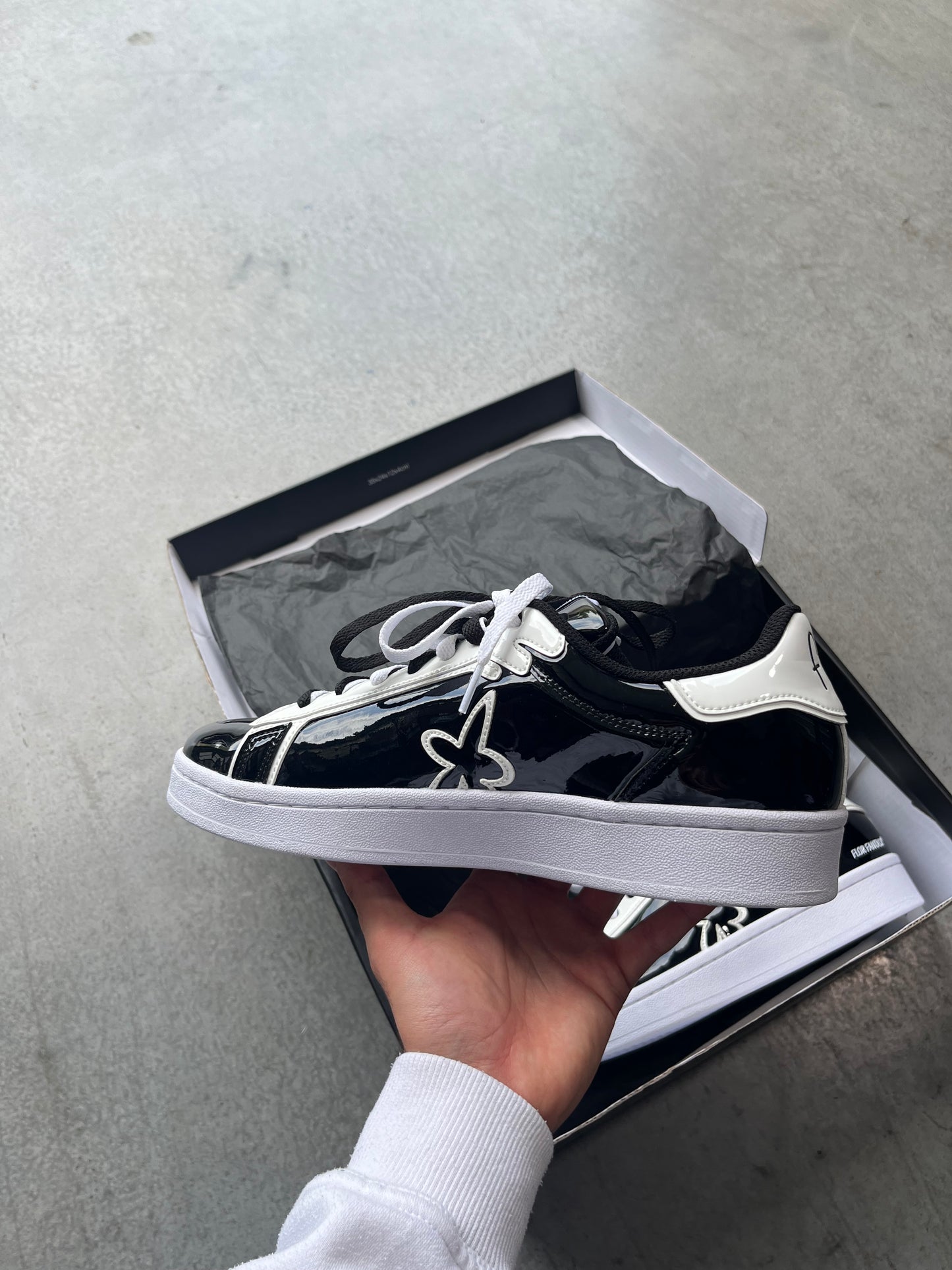 Sneakers - Obsidra cuir vernis*