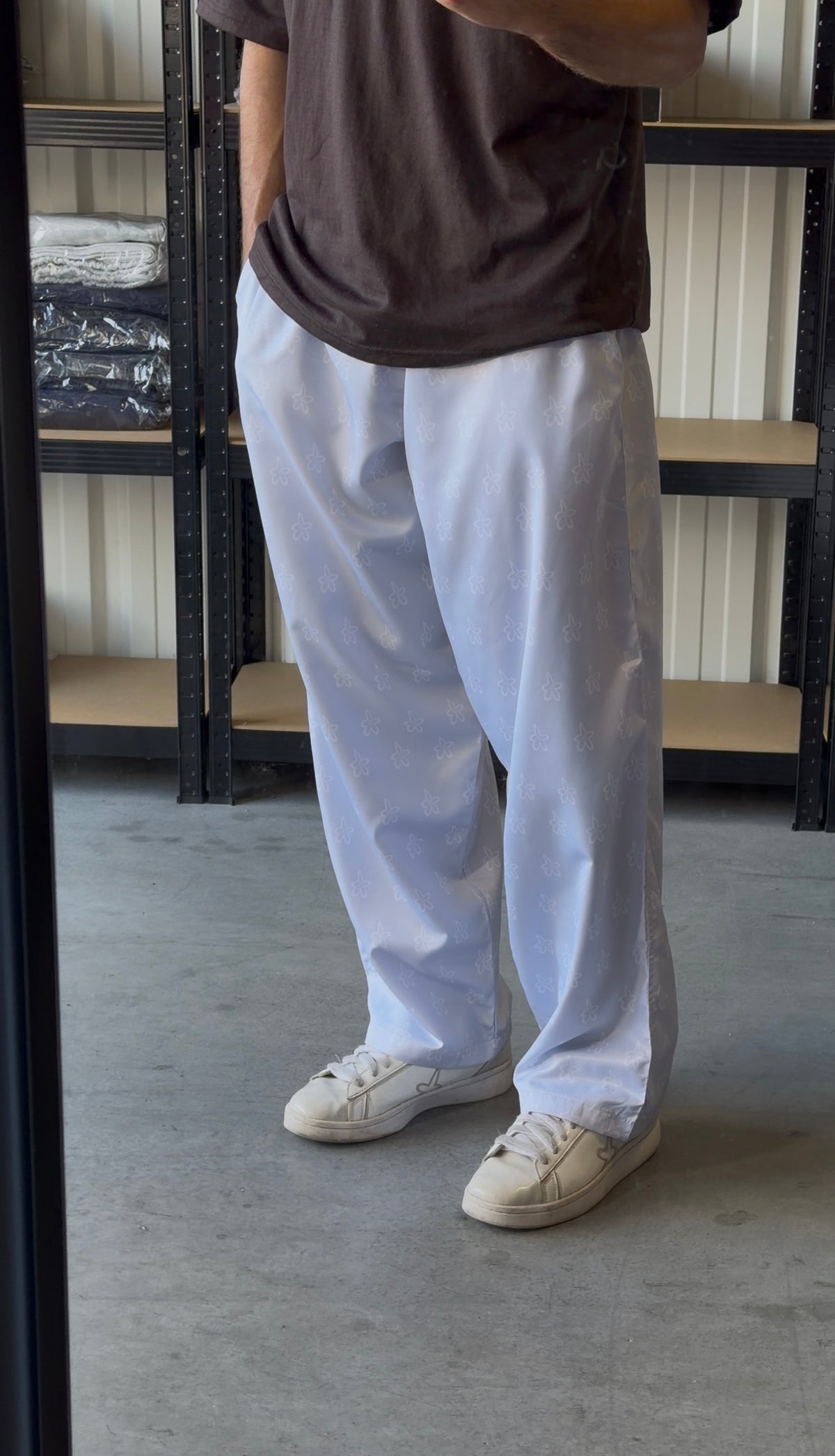 flowers grey - pant