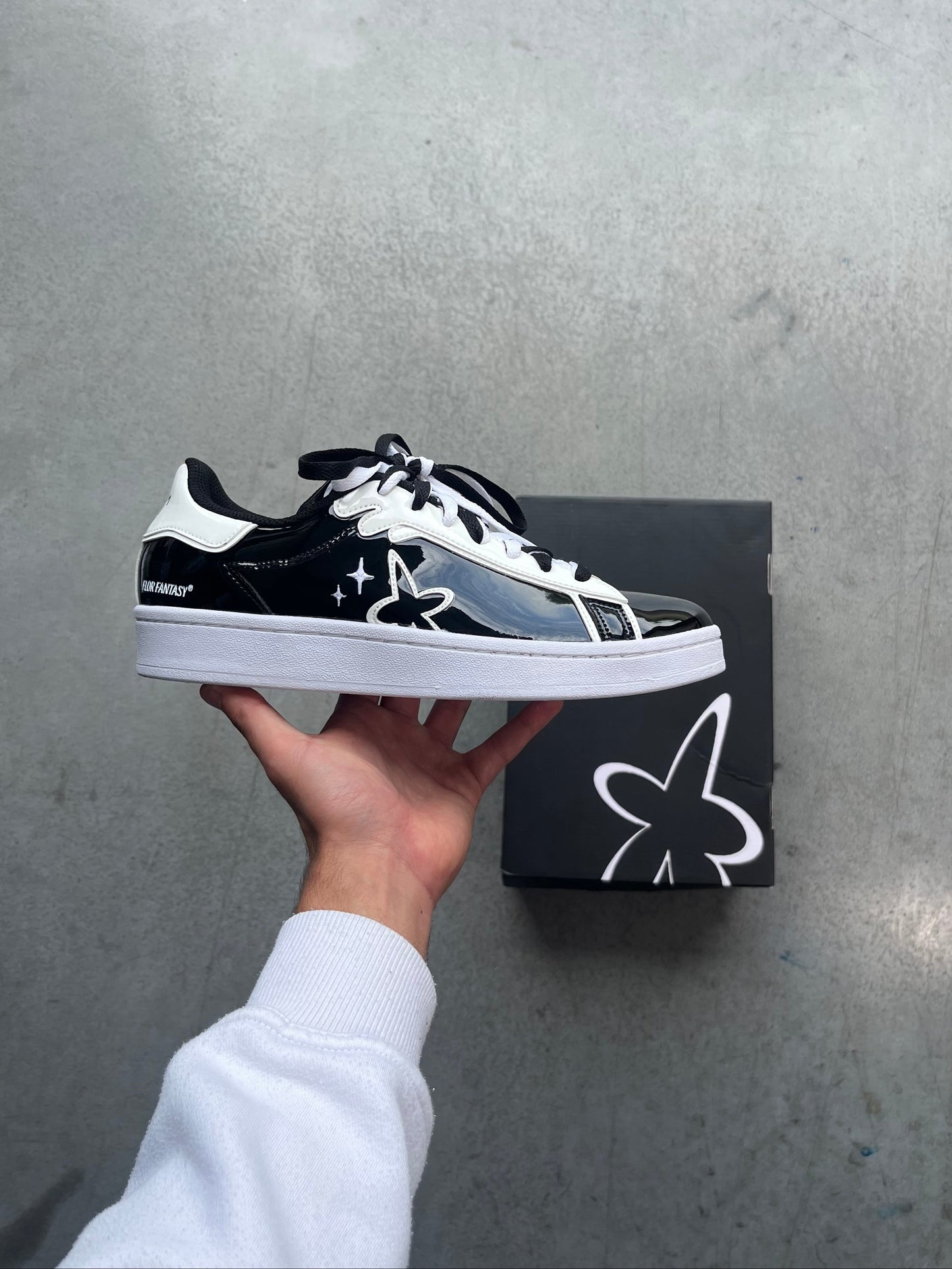 Sneakers - Obsidra cuir vernis*