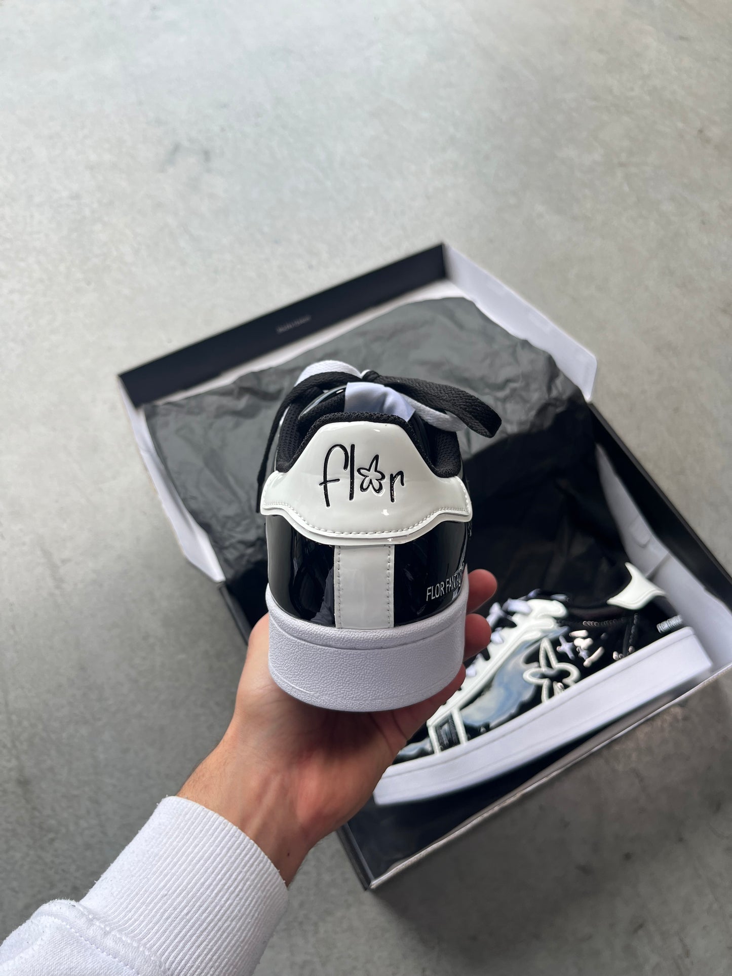 Sneakers - Obsidra cuir vernis*