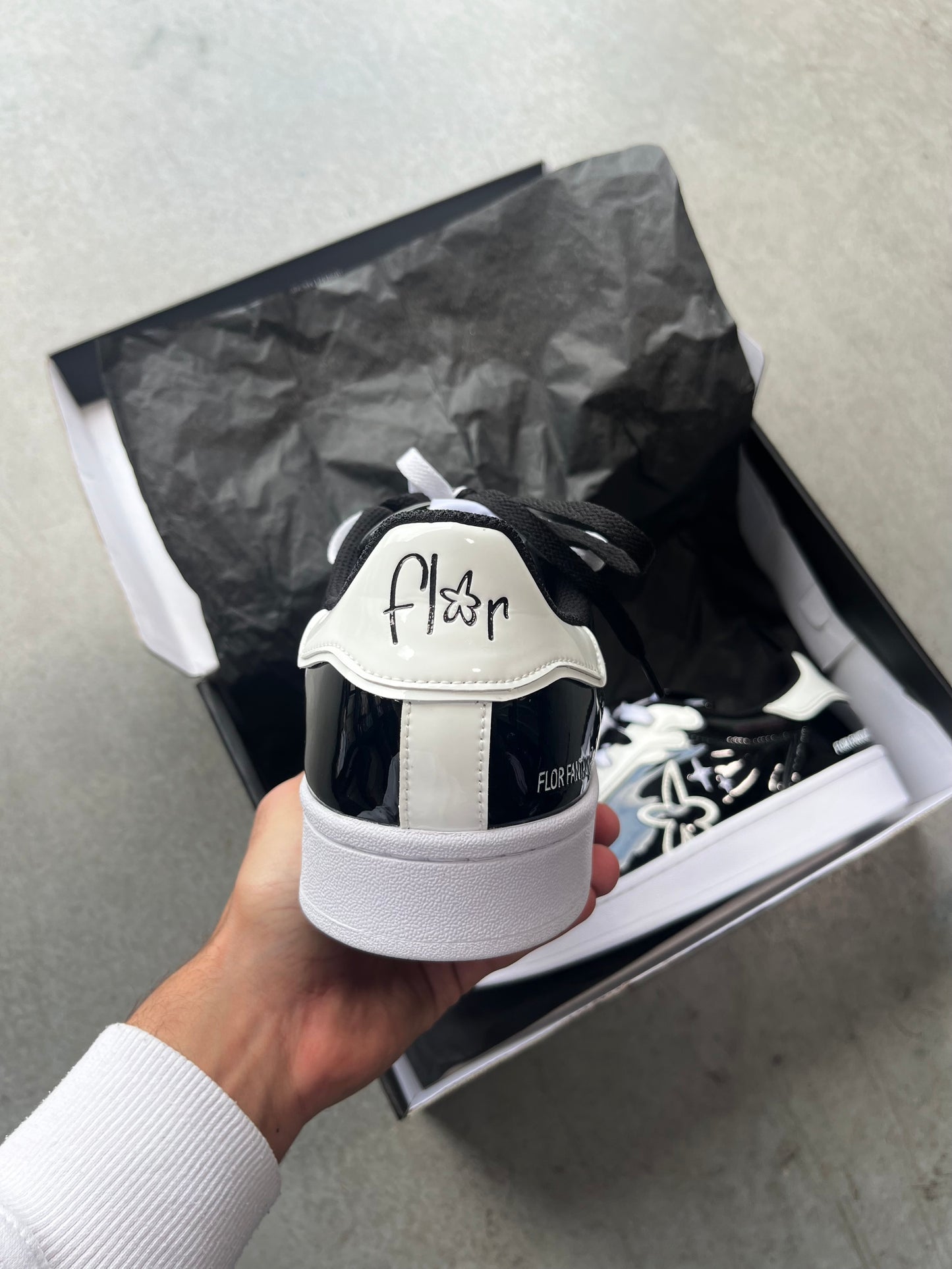 Sneakers - Obsidra cuir vernis*