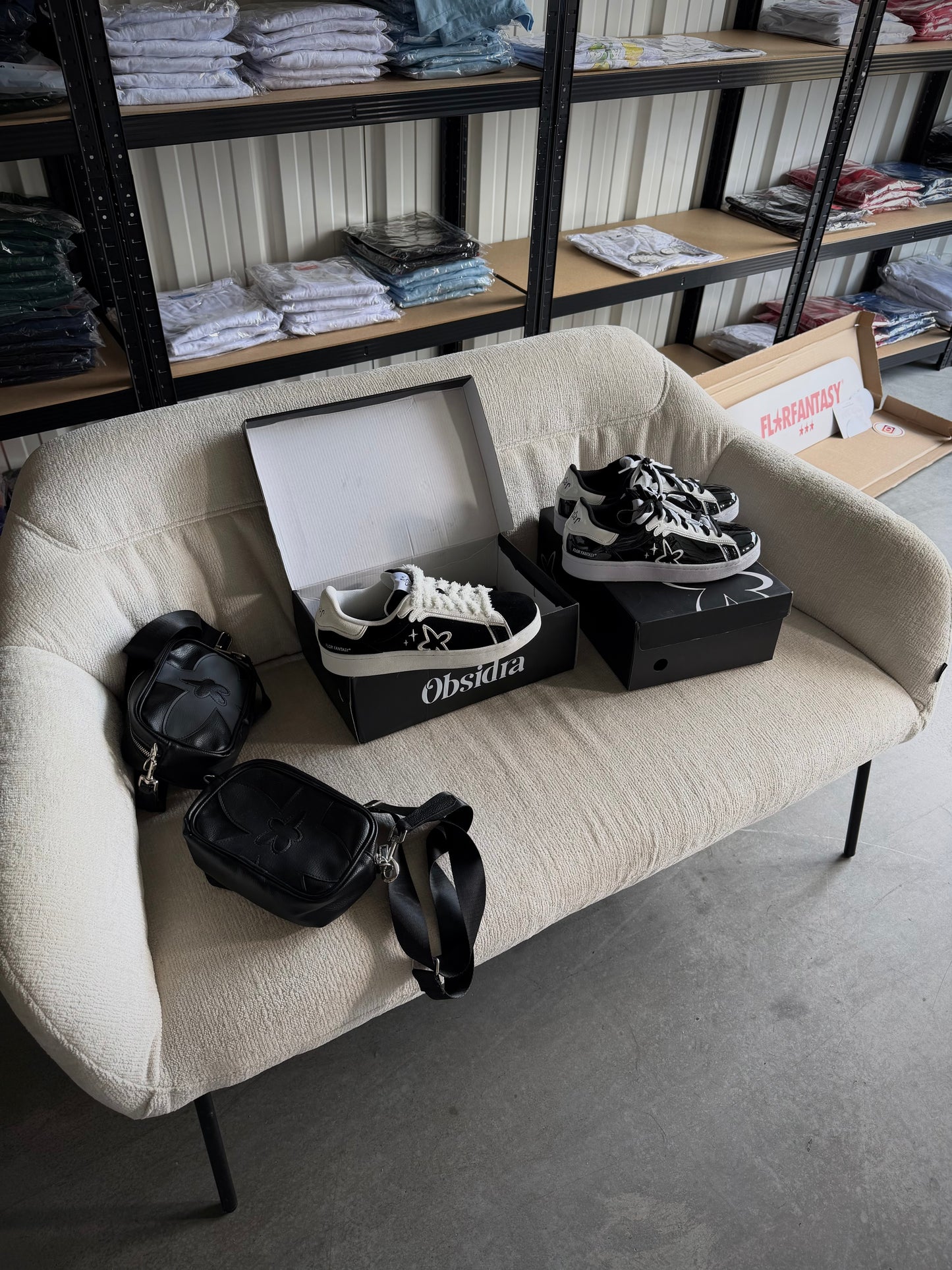 Sneakers - Obsidra cuir vernis*