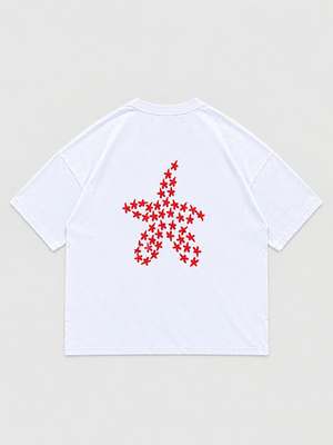 twoflowers red - tee