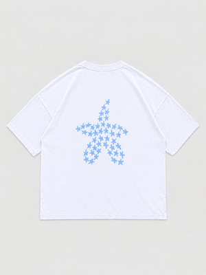 twoflowers blue - tee